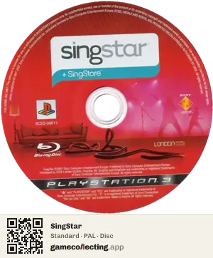 SingStar PlayStation 3, PAL disc