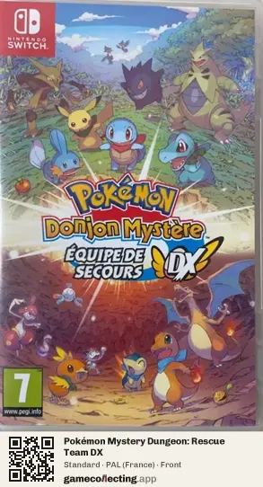 Pokémon Mystery Dungeon: Rescue Team DX Nintendo Switch, France box front