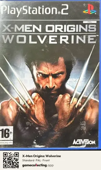 X-Men Origins: Wolverine PlayStation 2, PAL box front