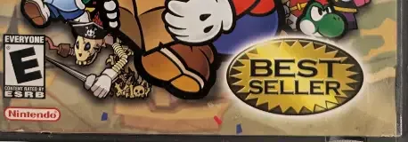 Paper Mario: The Thousand-Year Door, the ESRB box on its front