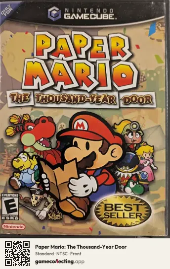 Paper Mario: The Thousand-Year Door Nintendo GameCube, NTSC box front