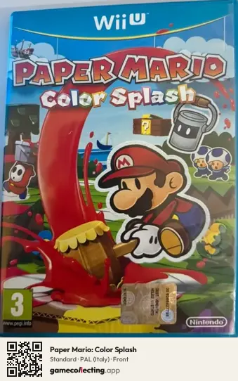 Paper Mario: Color Splash Nintendo Wii U, Italy box front