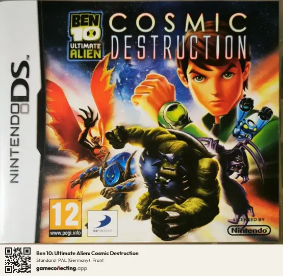 Ben 10: Ultimate Alien: Cosmic Destruction Nintendo DS, Germany box front