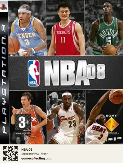 NBA 08 PlayStation 3, PAL box front