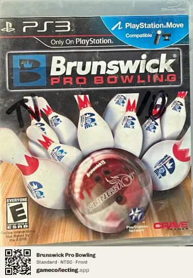 Brunswick Pro Bowling PlayStation 3, NTSC box front