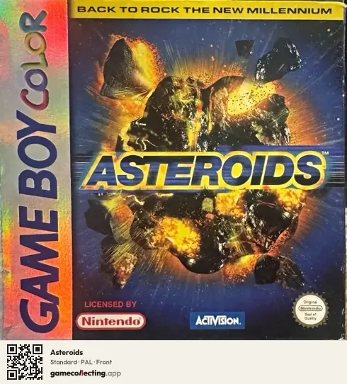 Asteroids Game Boy Color, PAL box front