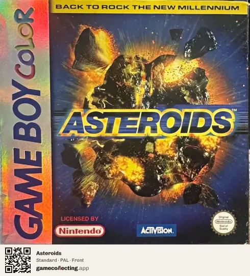 Asteroids Game Boy Color, PAL box front