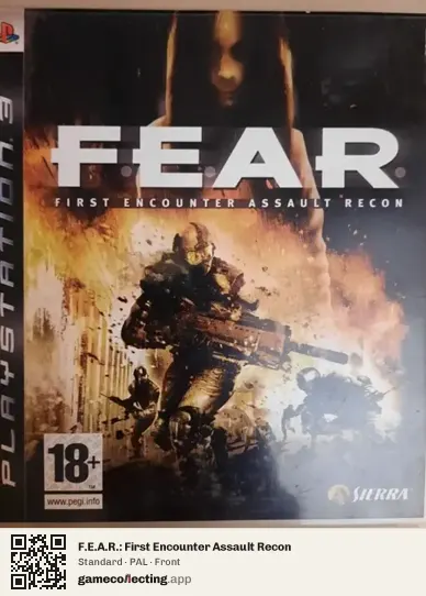F.E.A.R.: First Encounter Assault Recon PlayStation 3, PAL box front