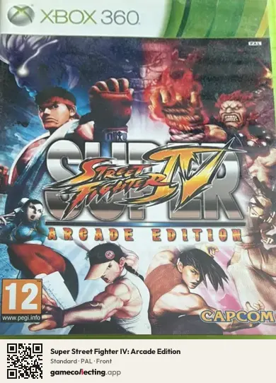 Super Street Fighter IV: Arcade Edition Xbox 360, PAL box front