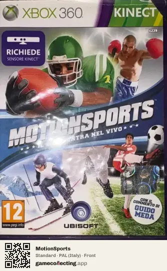 MotionSports Xbox 360, Italy box front