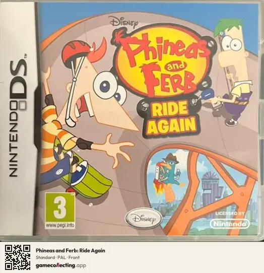 Phineas and Ferb: Ride Again Nintendo DS, PAL box front