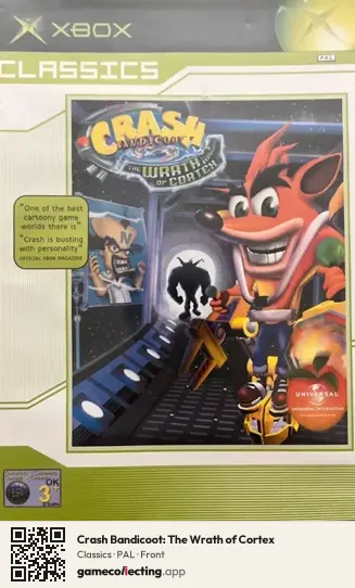 Crash Bandicoot: The Wrath of Cortex Xbox, PAL box front