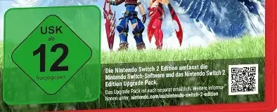 Xenoblade Chronicles 2, the USK square on its front