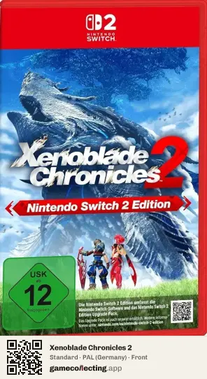 Xenoblade Chronicles 2 Nintendo Switch 2, Germany box front