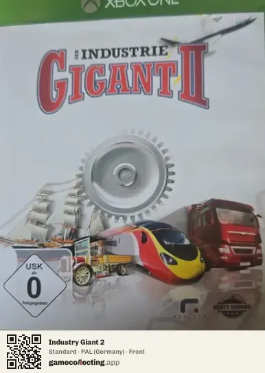 Industry Giant 2 Xbox One, Germany box front