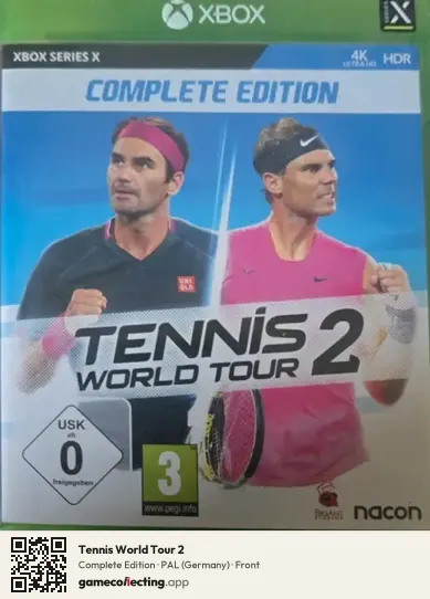 Tennis World Tour 2 Xbox Series X, Germany box front