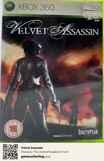 Velvet Assassin Xbox 360, United Kingdom box front