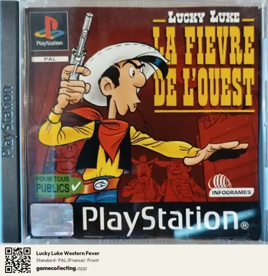 Lucky Luke Western Fever PlayStation, France box front