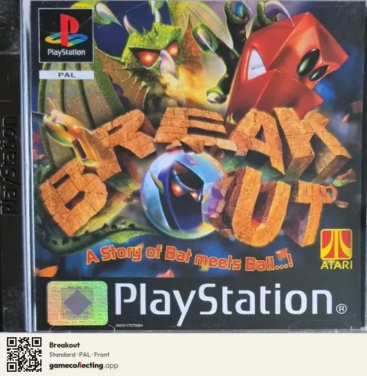 Breakout PlayStation, PAL box front