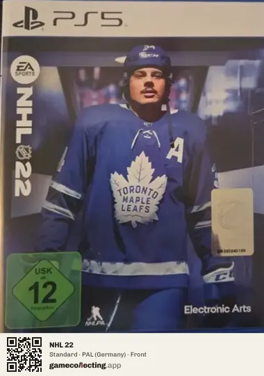 NHL 22 PlayStation 5, Germany box front