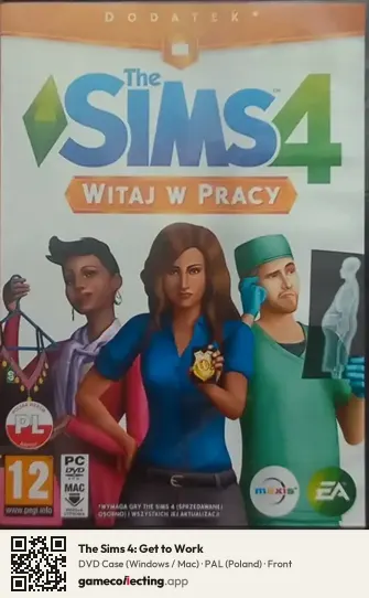 The Sims 4: Get to Work Computer, Poland box front