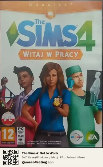 The Sims 4: Get to Work Computer, Poland box front