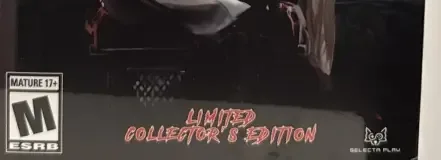 Terrifier: The ARTcade Game, the ESRB box on its front
