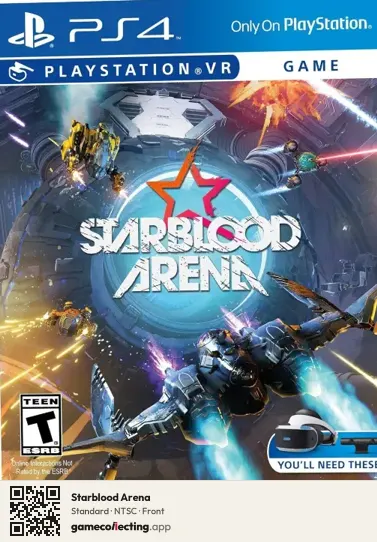 Starblood Arena PlayStation 4, NTSC box front
