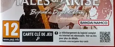 Tales of Arise, the USK square on its front