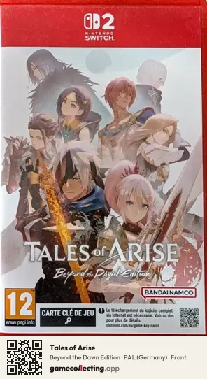 Tales of Arise Nintendo Switch 2, Germany box front