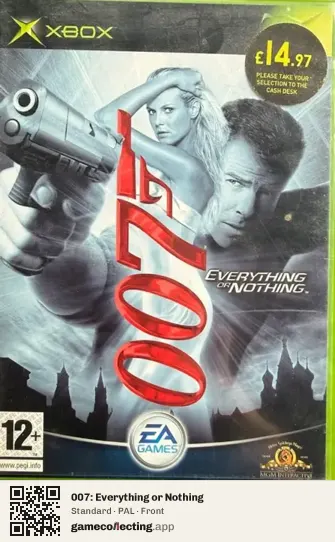 007: Everything or Nothing Xbox, PAL box front