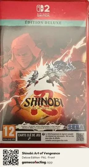Shinobi: Art of Vengeance Nintendo Switch 2, PAL box front