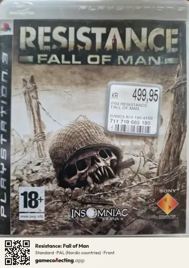 Resistance: Fall of Man PlayStation 3, Nordic countries box front