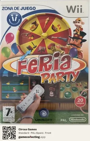 Circus Games Nintendo Wii, Spain box front