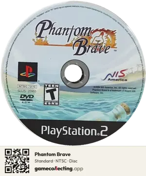 Phantom Brave PlayStation 2, NTSC disc