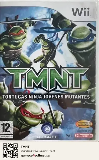 TMNT Nintendo Wii, Spain box front