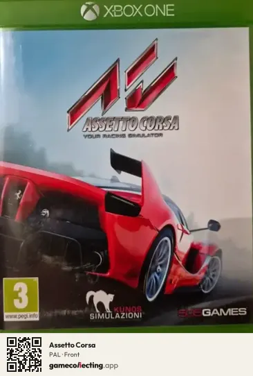 Assetto Corsa Xbox One, PAL box front