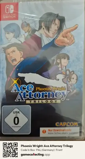 Phoenix Wright: Ace Attorney Trilogy Nintendo Switch, Germany box front
