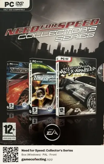 Need for Speed: Collector's Series Computer, PAL box front
