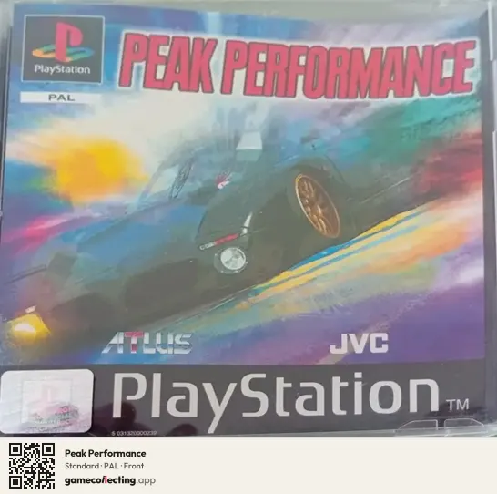 Peak Performance PlayStation, PAL box front