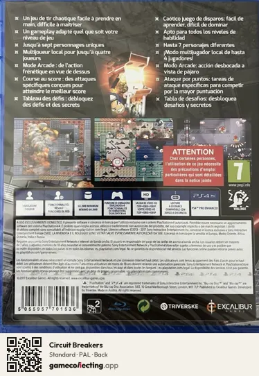 Circuit Breakers PlayStation 4, PAL box back