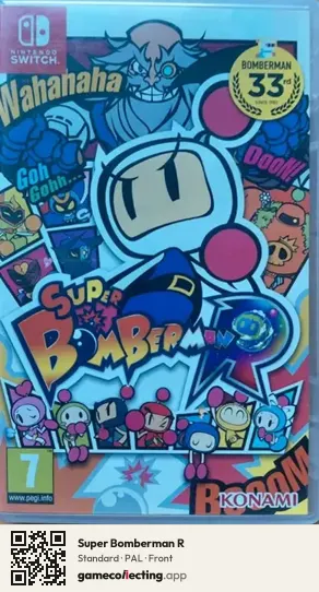 Super Bomberman R Nintendo Switch, PAL box front
