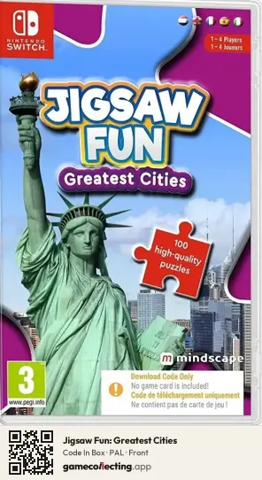 Jigsaw Fun: Greatest Cities Nintendo Switch, PAL box front