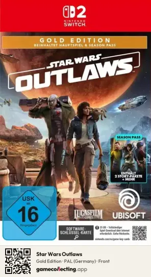 Star Wars Outlaws Nintendo Switch 2, Germany box front