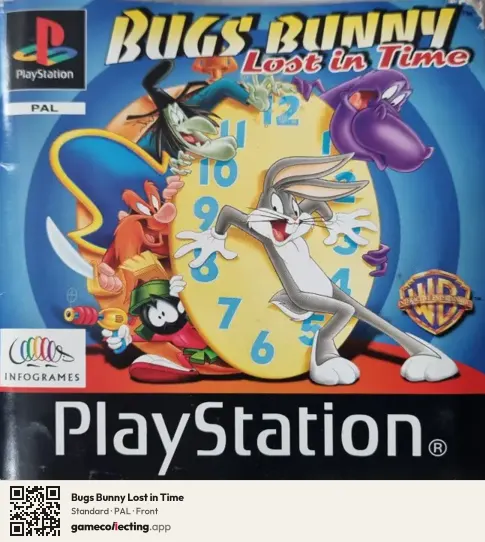 Bugs Bunny Lost in Time PlayStation, PAL box front