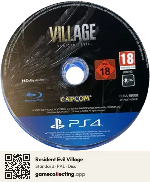 Resident Evil Village PlayStation 4, PAL disc