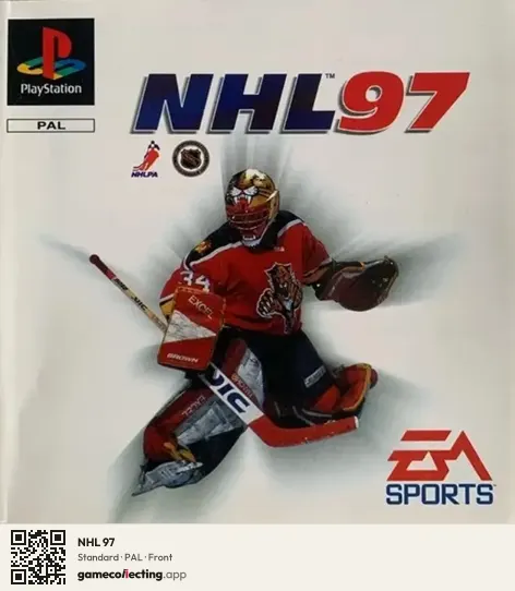 NHL 97 PlayStation, PAL box front