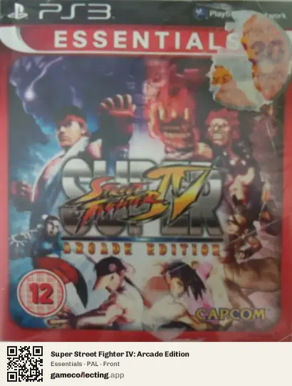 Super Street Fighter IV: Arcade Edition PlayStation 3, PAL box front
