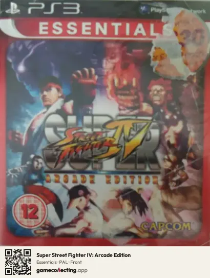 Super Street Fighter IV: Arcade Edition PlayStation 3, PAL box front