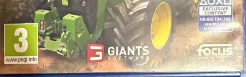 Farming Simulator 19, the USK square on its front